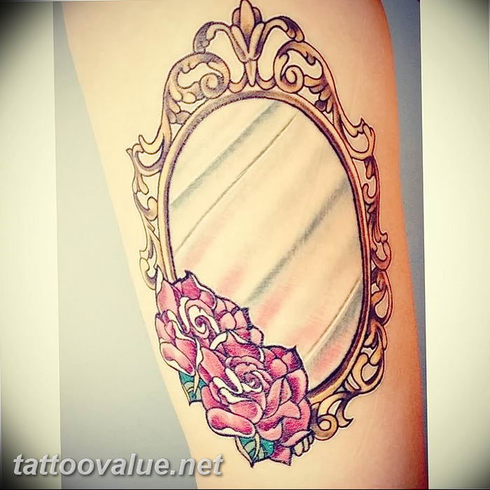 photo tattoo mirror 05.12.2018 №047 - Example tattoo pattern with mirror - tattoovalue.net